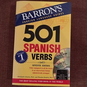 501 Spanish Verbs book Barron’s Foreign Language Guides